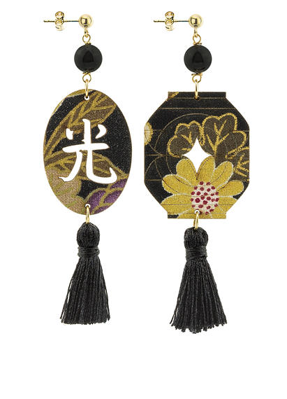 earrings-lantern-silk-tassel-black-4516